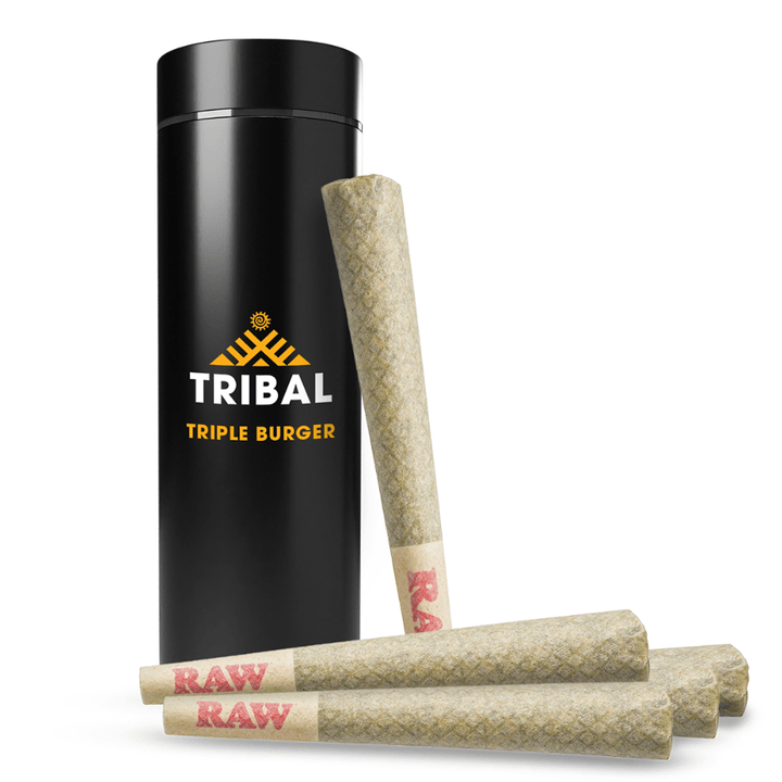 Tribal Triple Burger Indica Pre-rolls 5x0.6g 5x0.6g Morden Vape SuperStore and Cannabis Manitoba Canada