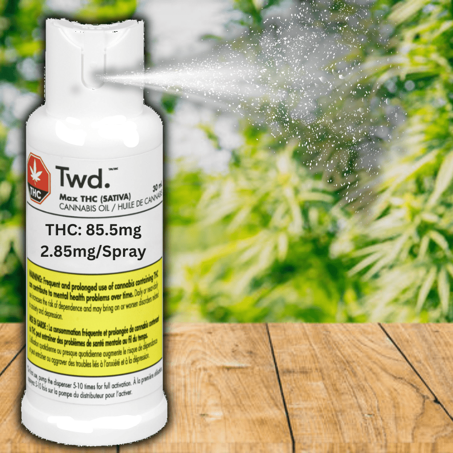 Twd Max THC Sativa Cannabis Oil Spray-30ml 30ml Morden Vape SuperStore and Cannabis Manitoba Canada