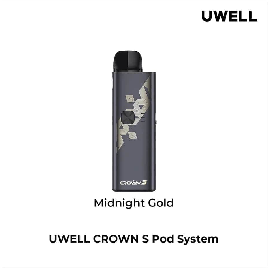 Uwell Crown S Pod Kit Midnight Gold Morden Vape SuperStore and Cannabis Manitoba Canada