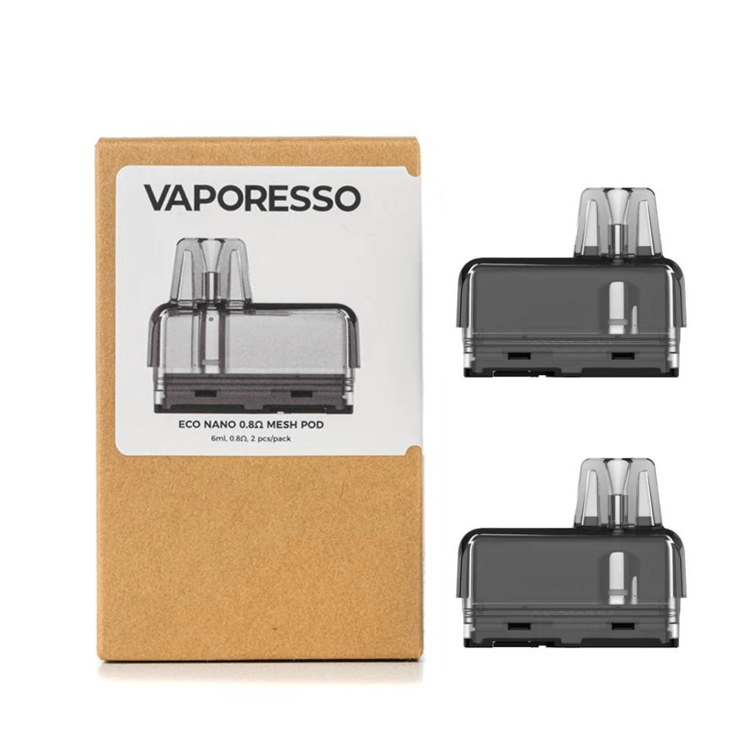 Vaporesso Eco Nano Replacement Pods-2/pkg 0.8ohm / 2/pkg Morden Vape SuperStore and Cannabis Manitoba Canada