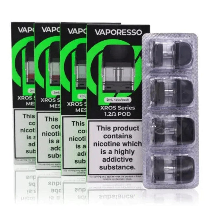 Vaporesso XROS Replacement Pods-4pkg 1.2ohm Morden Vape SuperStore and Cannabis Manitoba Canada