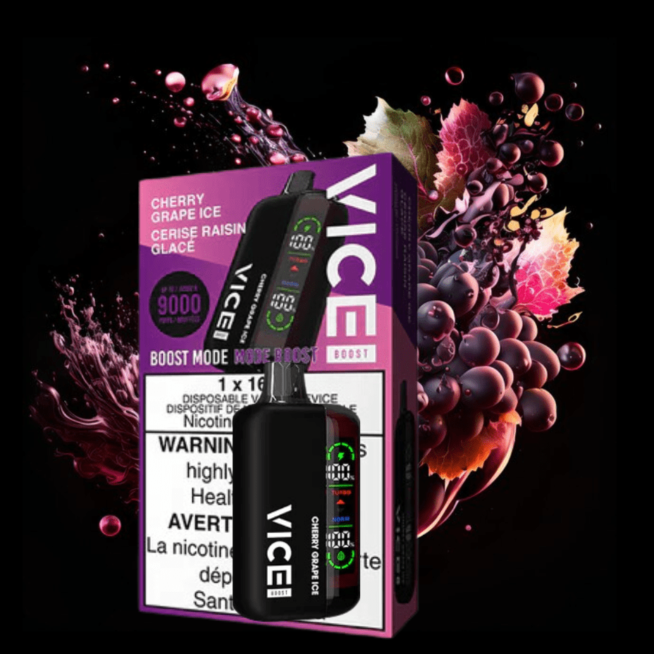 Vice Boost Disposable Vape-Cherry Grape 9000 Puffs / 20mg Morden Vape SuperStore and Cannabis Manitoba Canada