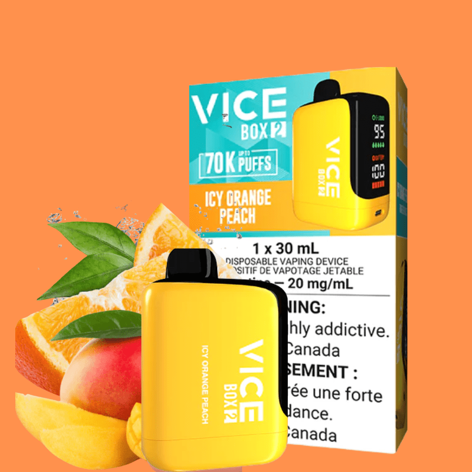 Vice Box 2 Disposable Vape-Icy Orange Peach in Morden Manitoba