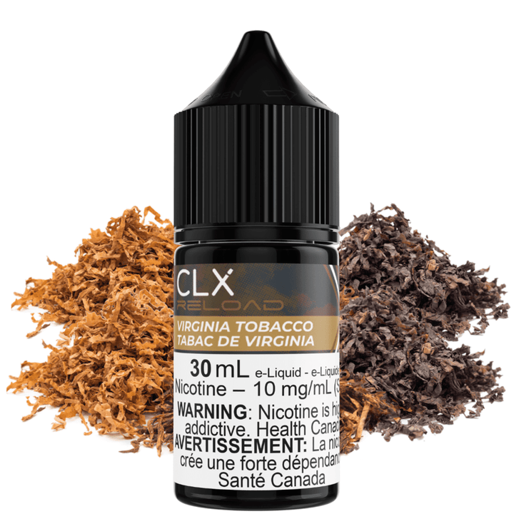 Virginia Tobacco Salt by CLX Reload E-Liquid 30mL / 10mg Morden Vape SuperStore and Cannabis Manitoba Canada