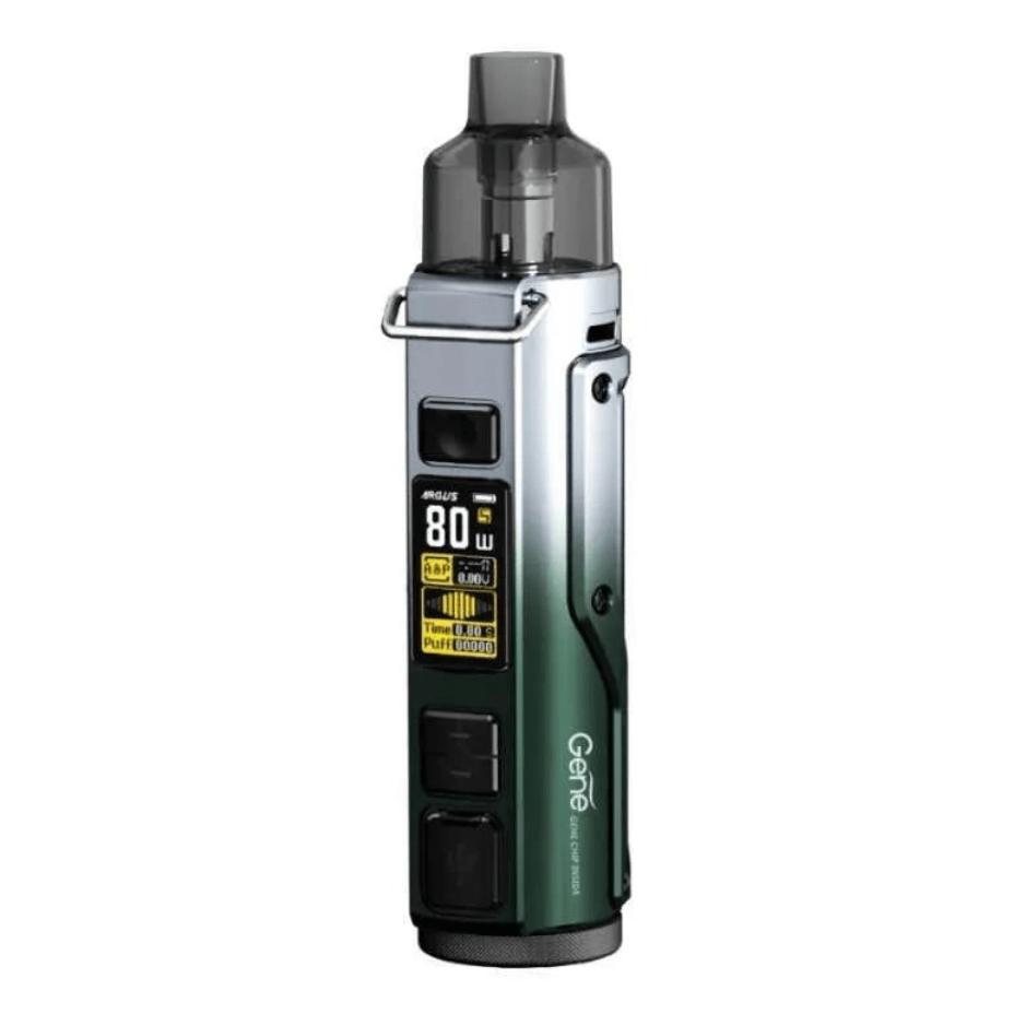 VooPoo Argus Pro Kit Silver Green Morden Vape SuperStore and Cannabis Manitoba Canada