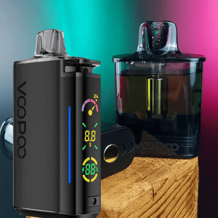 VooPoo VRIZZ Pod Kit-15ml Pod Midnight Black Morden Vape SuperStore and Cannabis Manitoba Canada