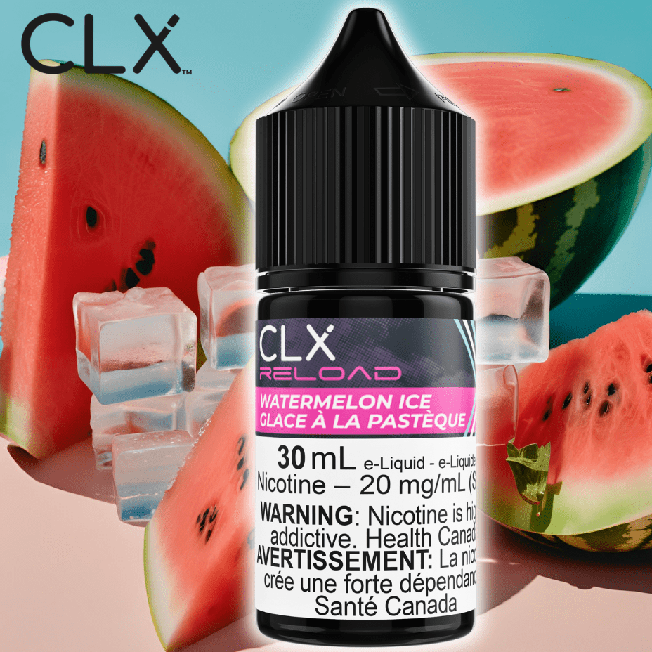 Watermelon Ice Salt by CLX Reload E-Liquid Morden Vape SuperStore and Cannabis Manitoba Canada