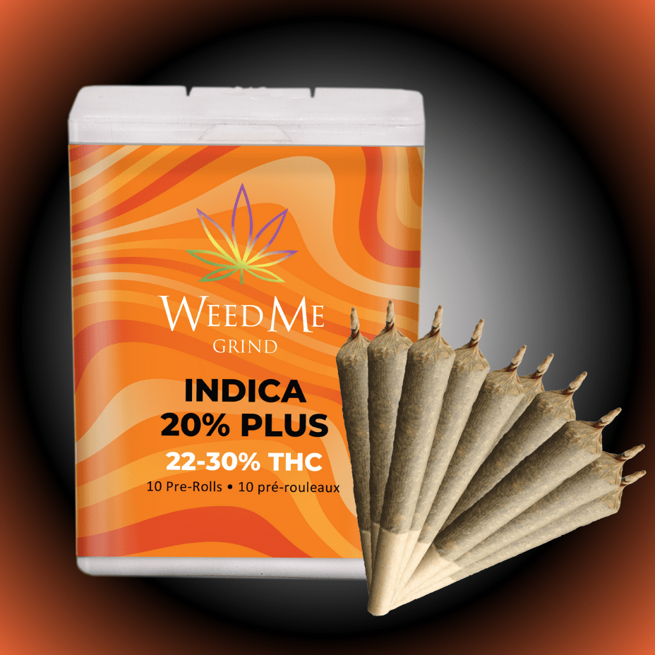 Weed Me 20% Plus Indica Pre-rolls 10x.35g 10x.35g Morden Vape SuperStore and Cannabis Manitoba Canada