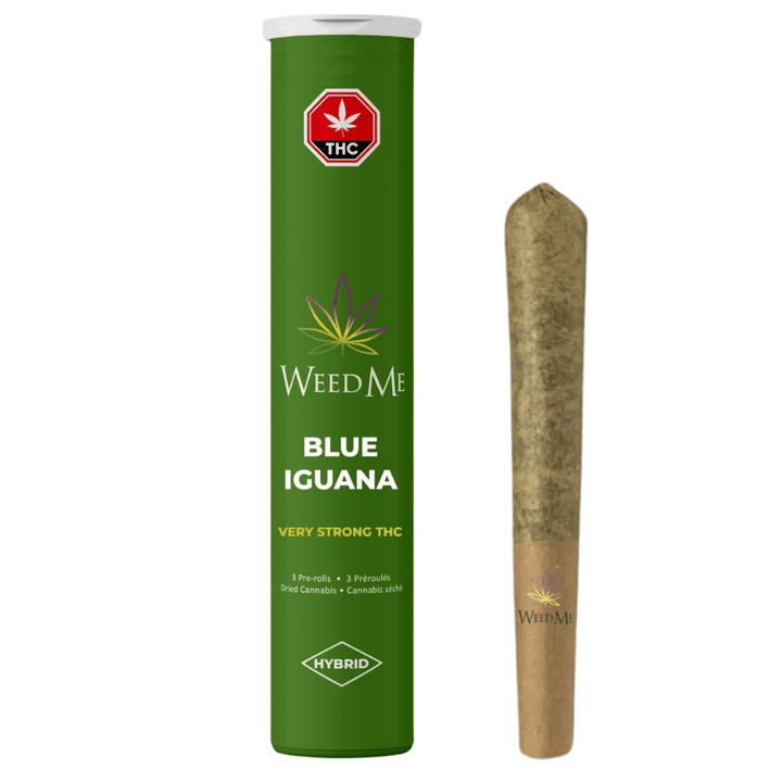 Weed Me Blue Iguana Hybrid Pre-Rolls-3x0.5g 3x0.5g Morden Vape SuperStore and Cannabis Manitoba Canada