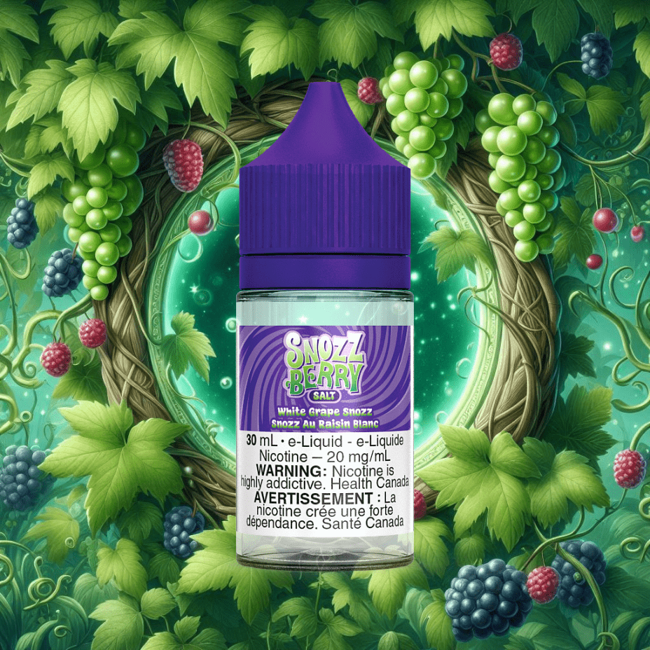 White Grape Snozz Salt By Snozzberry E-Liquid 30ml / 12mg Morden Vape SuperStore and Cannabis Manitoba Canada