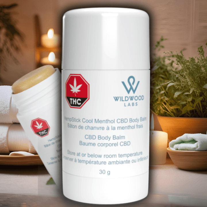 Wildwood Labs HempStick Cool Menthol CBD Body Balm-30g 30g Morden Vape SuperStore and Cannabis Manitoba Canada