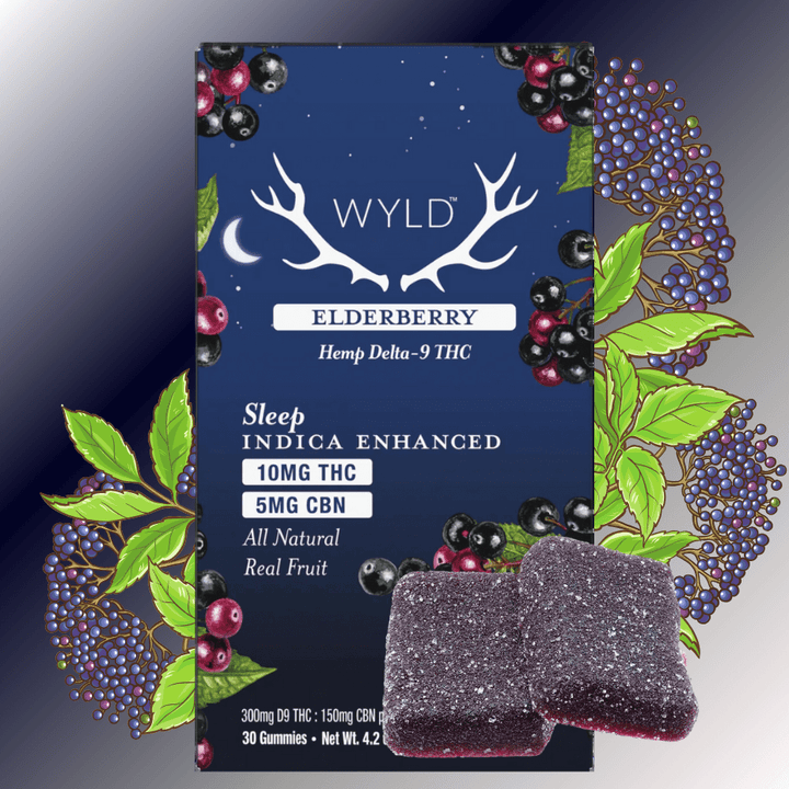 Wyld Elderberry 5:1 CBD:CBN Indica Gummies-30pkg 30pkg Morden Vape SuperStore and Cannabis Manitoba Canada