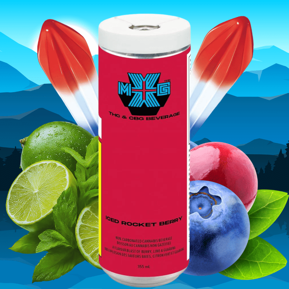 XMG+ Iced Rocket Berry THC Infused Beverage-355ml 355ml Morden Vape SuperStore and Cannabis Manitoba Canada