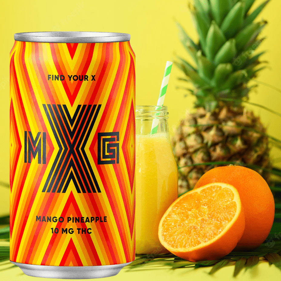 XMG Mango Pineapple THC Beverage-355ml 355ml Morden Vape SuperStore and Cannabis Manitoba Canada