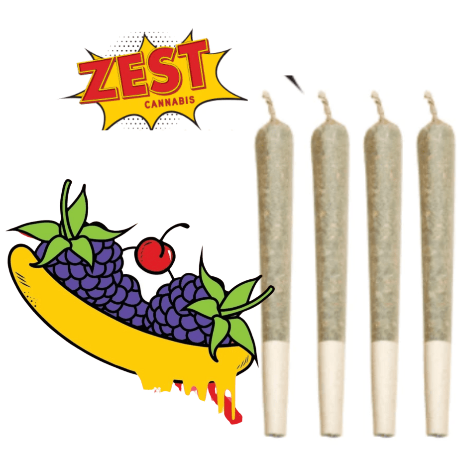 Zest Banana RNTZ Live Resin & Shatter Infused Hybrid Pre-Rolls-4x0.5g 4x0.5g Morden Vape SuperStore and Cannabis Manitoba Canada