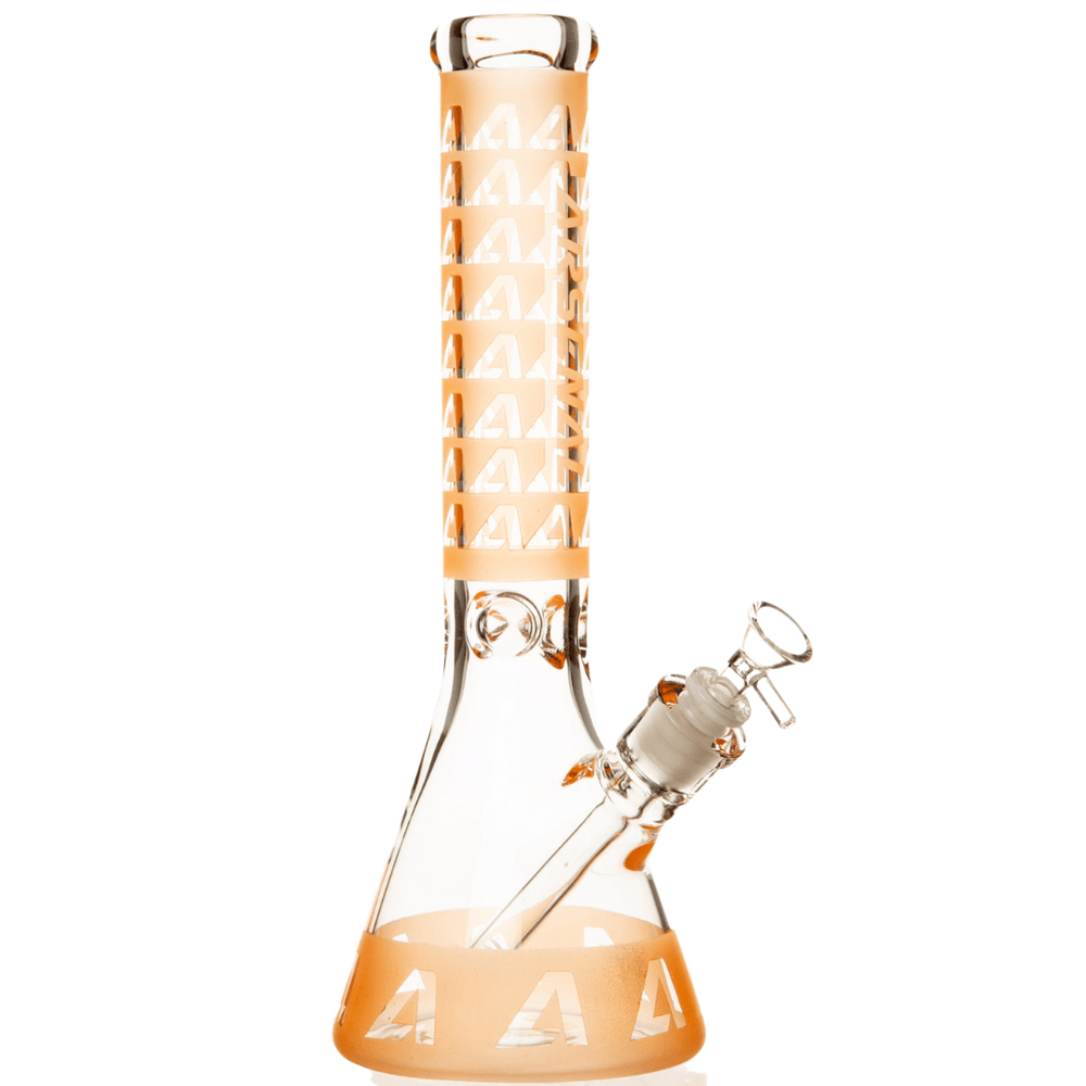 Arsenal 7mm Tangerine Spike Beaker Bong 14" 14" Morden Vape SuperStore and Cannabis Manitoba Canada