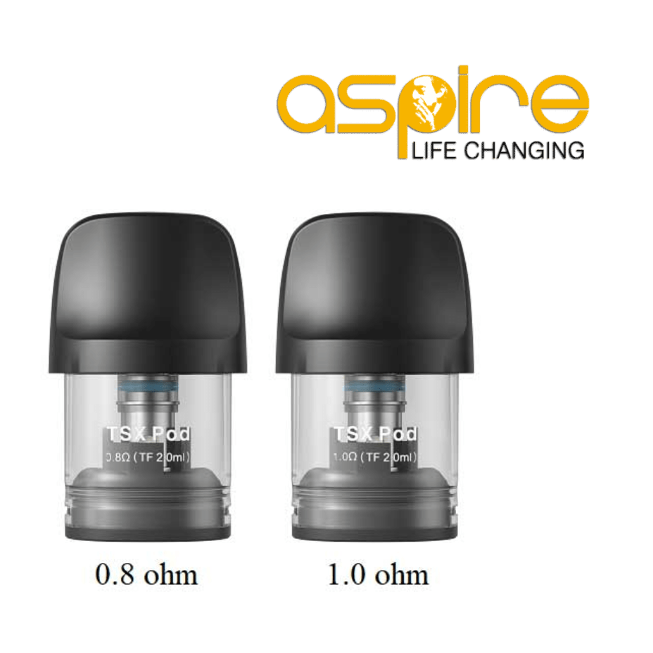 Aspire Cyber S TSX Replacement Pod-2 Pack 2/pkg / 1.0 ohm Morden Vape SuperStore and Cannabis Manitoba Canada