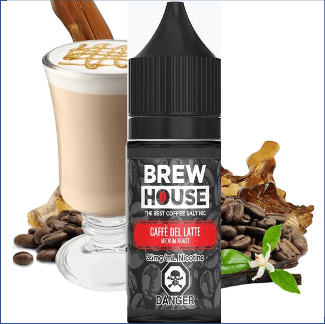 Caffe Del Latte Salt by Brew House E-Liquid 30ml / 10mg Morden Vape SuperStore and Cannabis Manitoba Canada