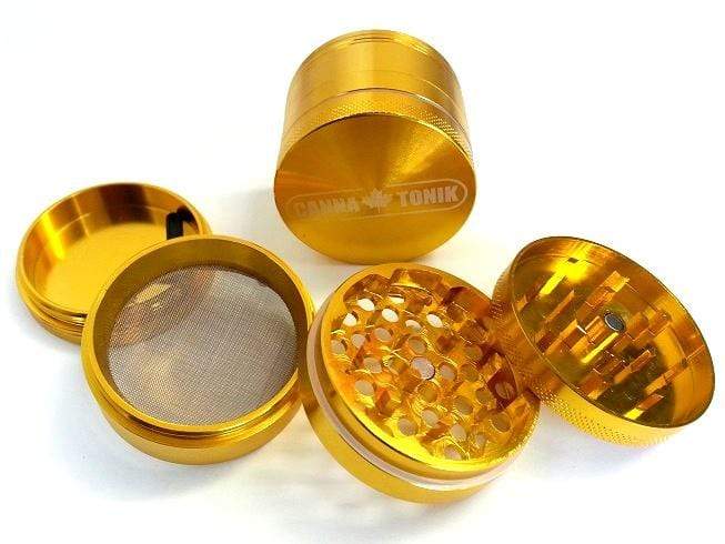 Cannatonik Aluminum Grinder 40mm Gold Morden Vape SuperStore and Cannabis Manitoba Canada