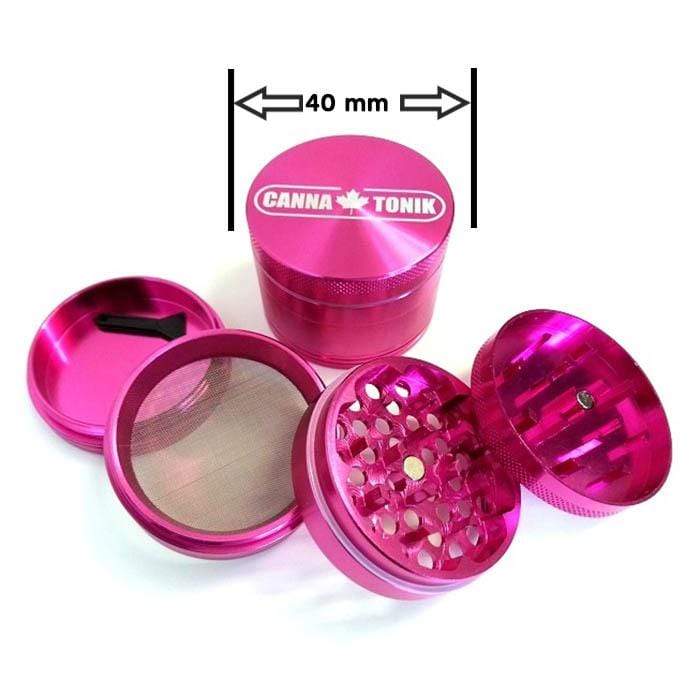 Cannatonik Aluminum Grinder 40mm Pink Morden Vape SuperStore and Cannabis Manitoba Canada