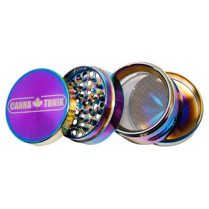 Cannatonik Aluminum Grinder 56mm Rainbow Morden Vape SuperStore and Cannabis Manitoba Canada