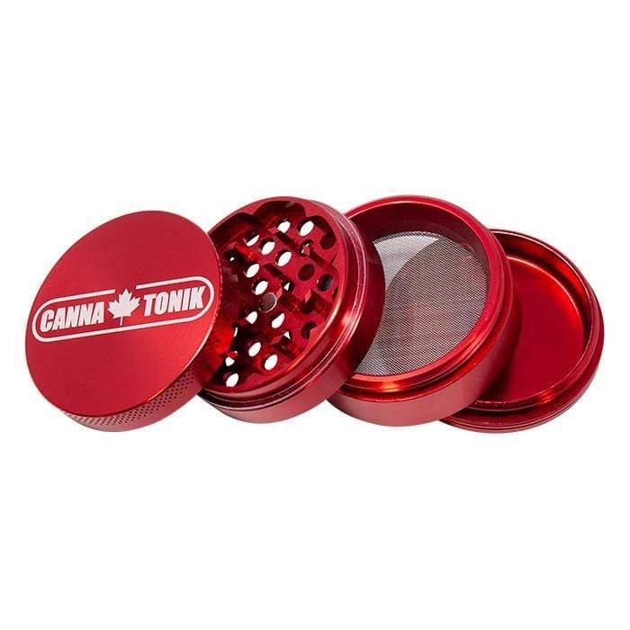 Cannatonik Aluminum Grinder 56mm Red Morden Vape SuperStore and Cannabis Manitoba Canada