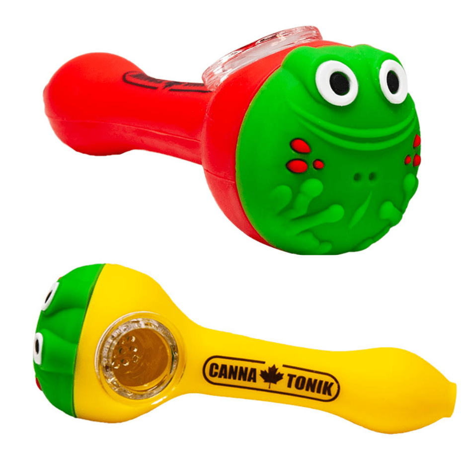 Cannatonik Silicone Frog Weed Hand Pipe-4.5" Morden Vape SuperStore and Cannabis Manitoba Canada