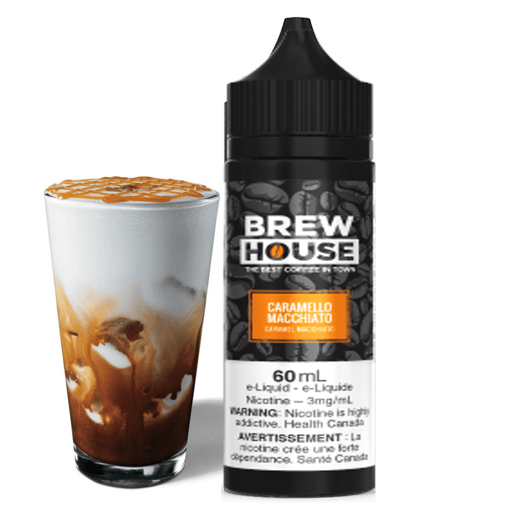 Caramello Macchiato by Brew House E-Liquid 60ml / 3mg Morden Vape SuperStore and Cannabis Manitoba Canada