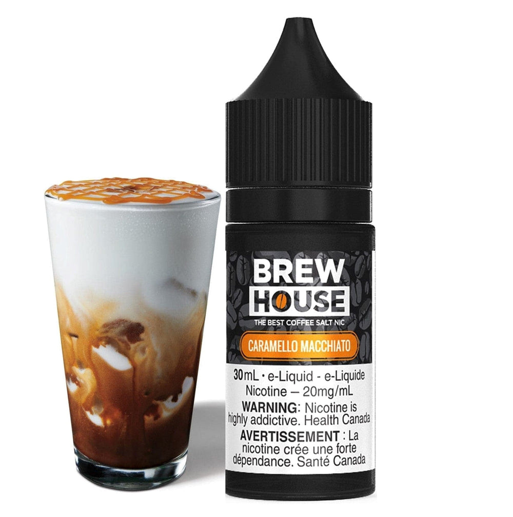 Caramello Macchiato Salt by Brew House E-Liquid 30ml / 10mg Morden Vape SuperStore and Cannabis Manitoba Canada