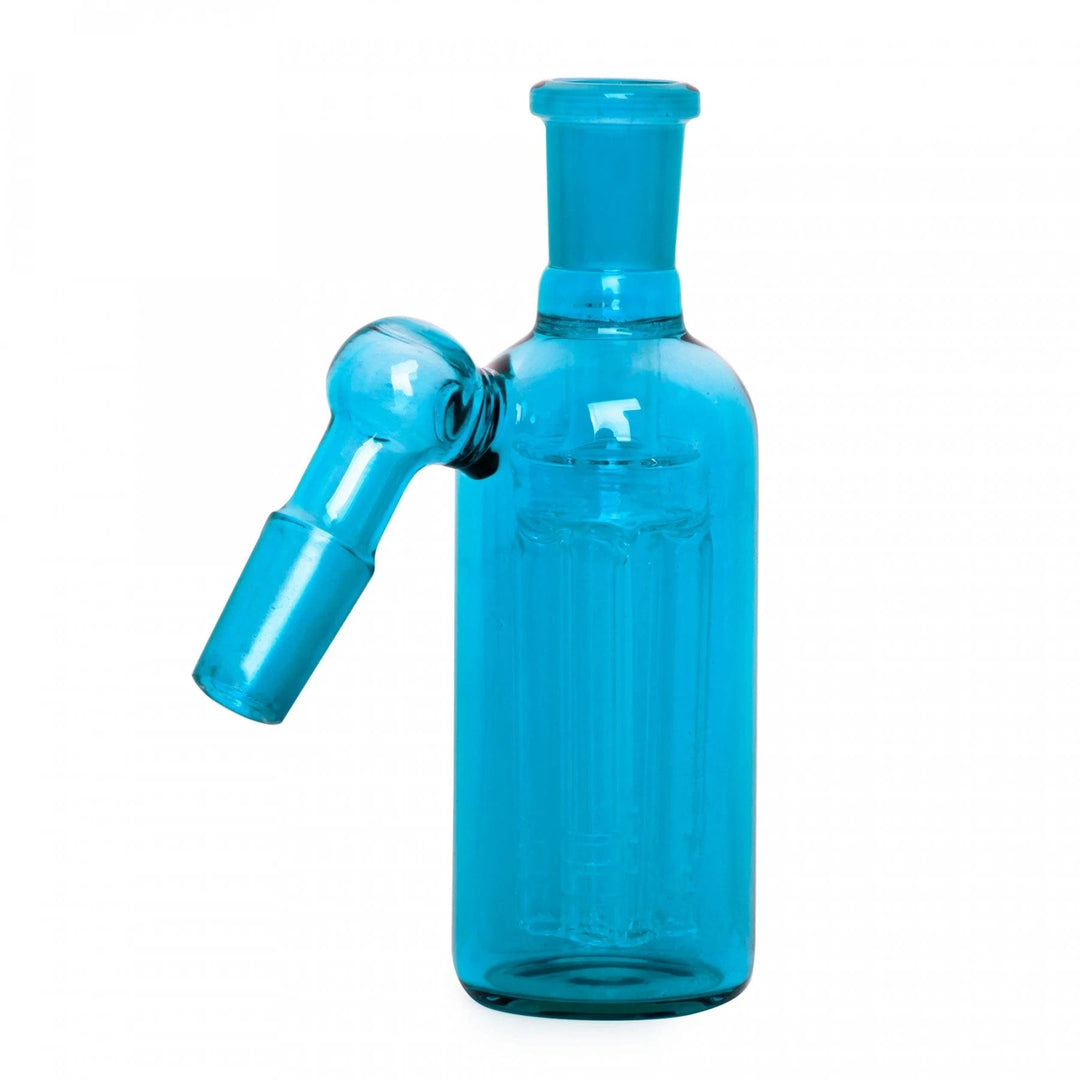 Day Glow Ash Catcher w/ 4-Arm Perc 14mm-45° Blue Morden Vape SuperStore and Cannabis Manitoba Canada