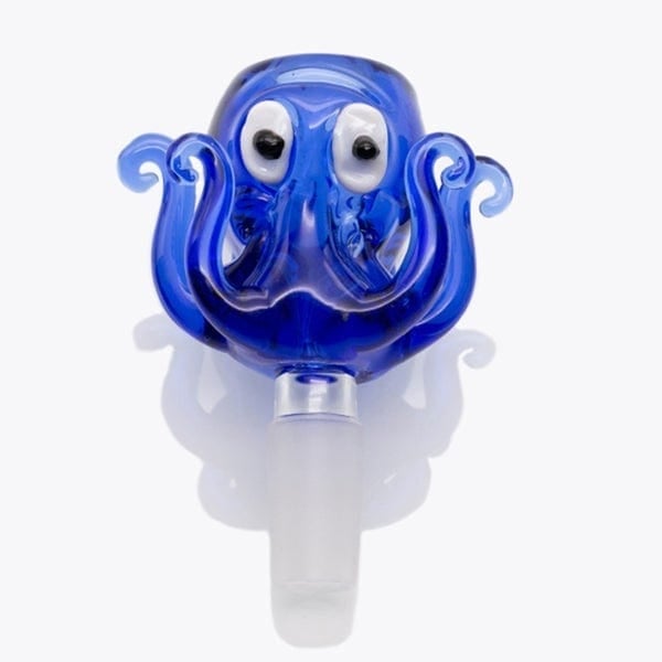 Glass Bong Replacement Bowl 14mm-Octopus 14mm / Blue Morden Vape SuperStore and Cannabis Manitoba Canada