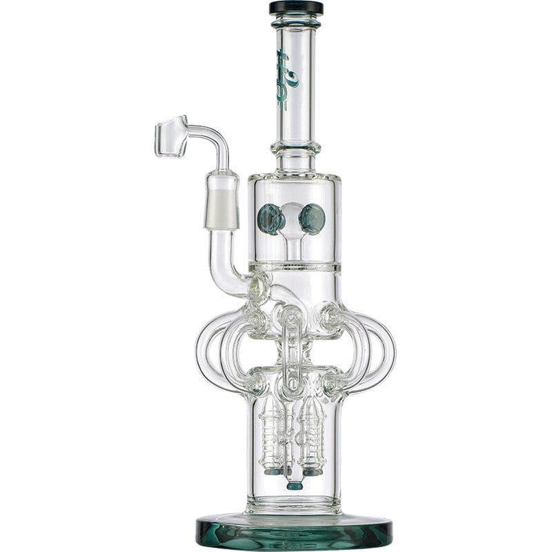 H2O Glass Bong 7mm with 4 Rocket Percs-20" Morden Vape SuperStore and Cannabis Manitoba Canada