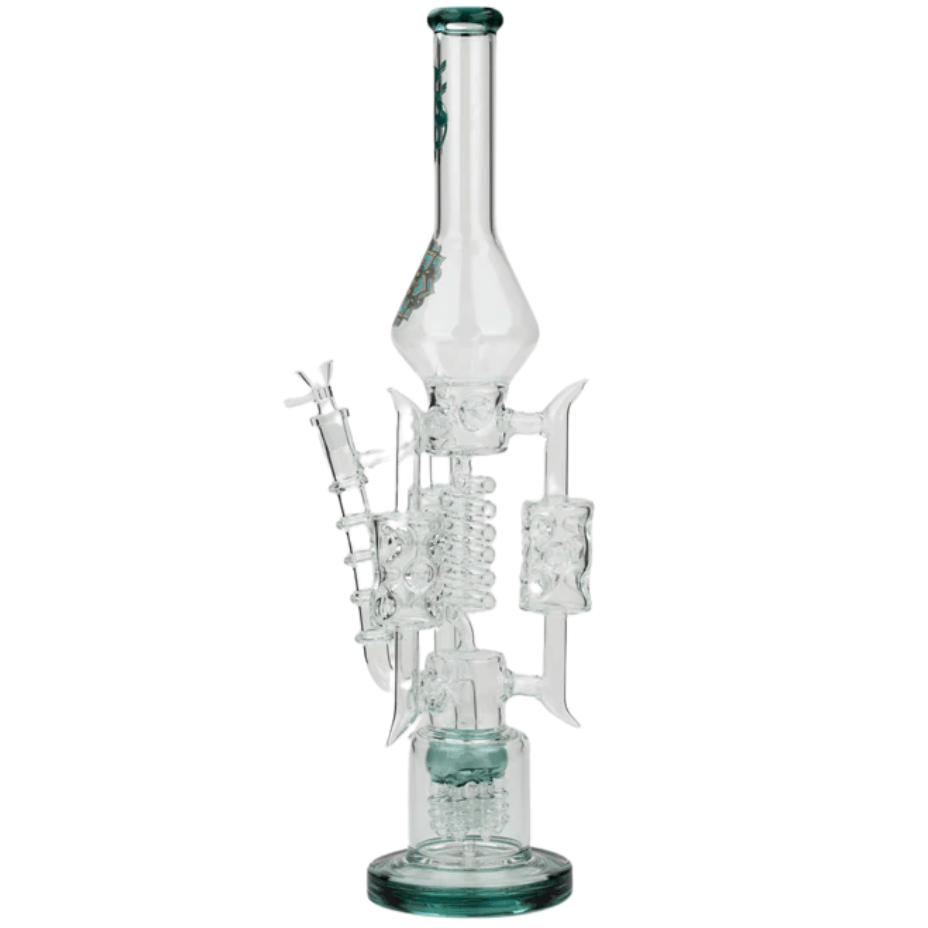 H2O Glass Coil Bong w/6 Rocket Percs-21" Morden Vape SuperStore and Cannabis Manitoba Canada