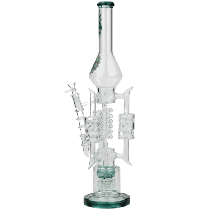 H2O Glass Coil Bong w/6 Rocket Percs-21" Morden Vape SuperStore and Cannabis Manitoba Canada