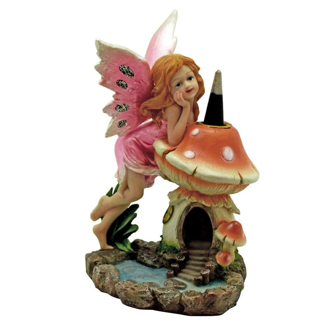 Incense Burner Back Flow-Fantasy Gifts Fairy Mushroom 7" / Fairy & Mushroom Morden Vape SuperStore and Cannabis Manitoba Canada