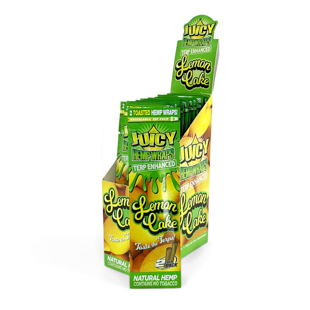 Juicy Jay Terp Enhanced Hemp Wraps 1/pkg / Lemon Cake Morden Vape SuperStore and Cannabis Manitoba Canada