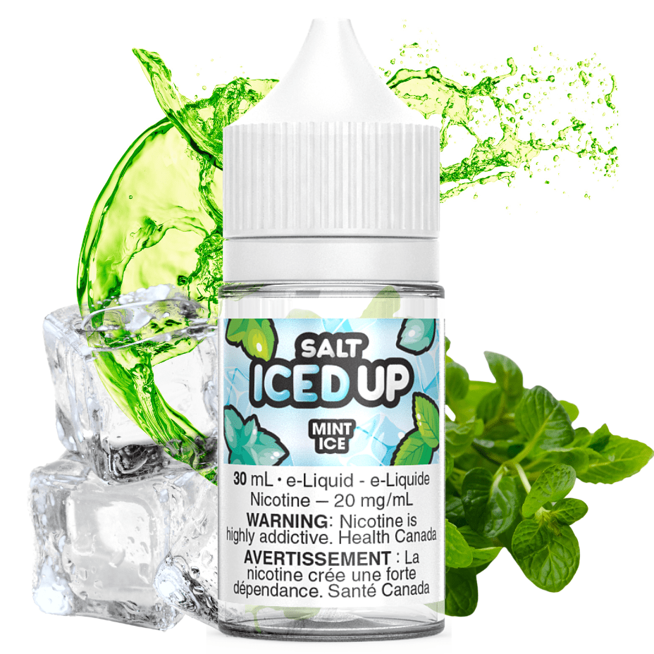 Mint Ice Salts by Iced Up E-Liquid 12mg Morden Vape SuperStore and Cannabis Manitoba Canada