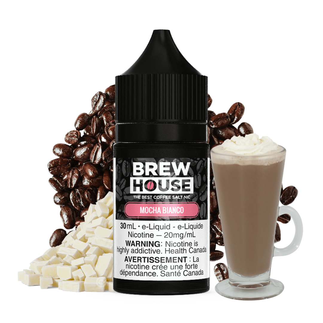 Mocha Bianco Salt by Brew House E-Liquid 30ml / 10mg Morden Vape SuperStore and Cannabis Manitoba Canada