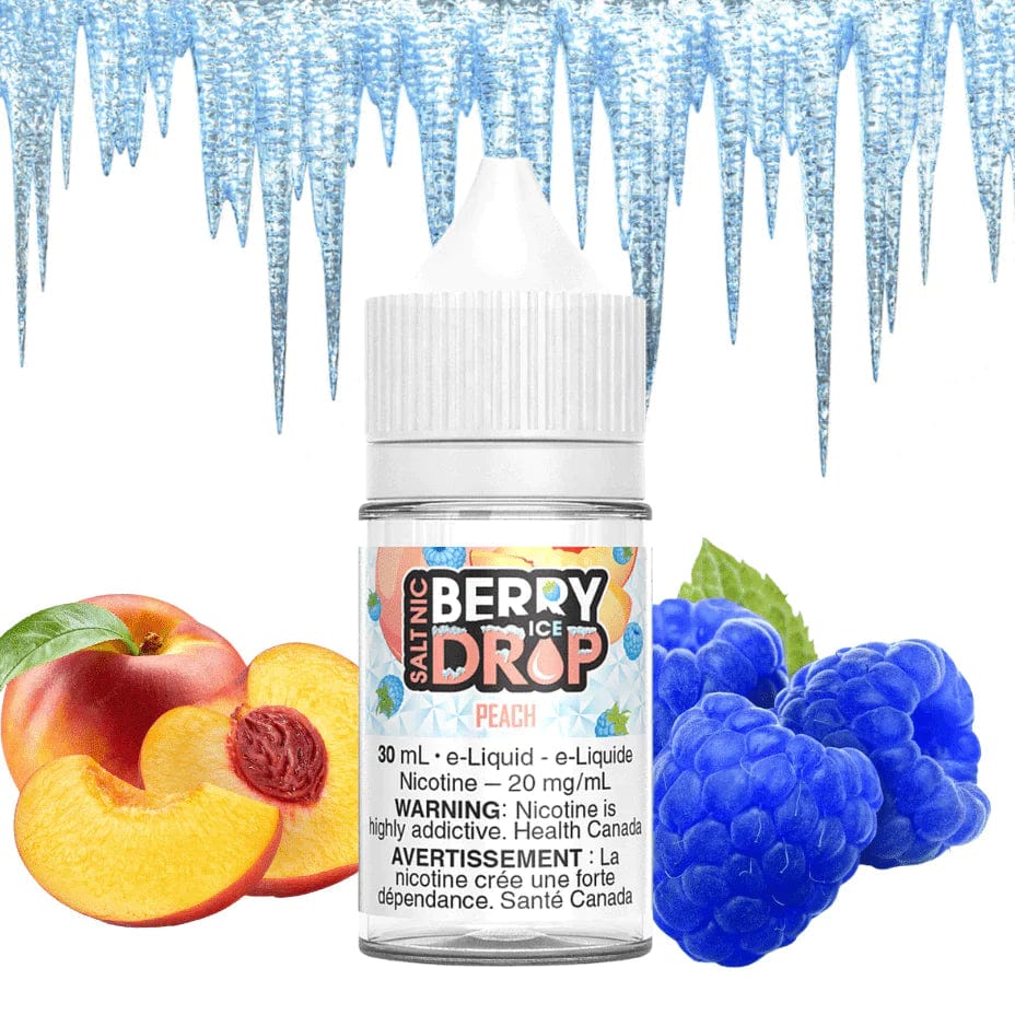 Peach Ice Salt by Berry Drop E-Liquid 12mg / 30ml Morden Vape SuperStore and Cannabis Manitoba Canada