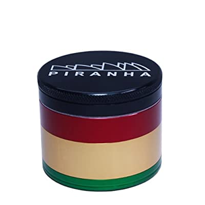 Piranha 2.5" 4-Piece Grinder Rasta Morden Vape SuperStore and Cannabis Manitoba Canada