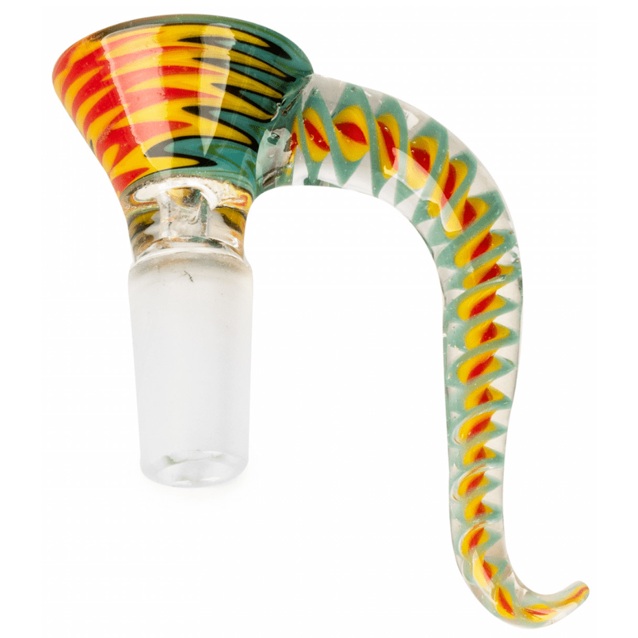 Red Eye Glass Carnival Cone Pull-Out 14mm 14mm / Rasta Morden Vape SuperStore and Cannabis Manitoba Canada