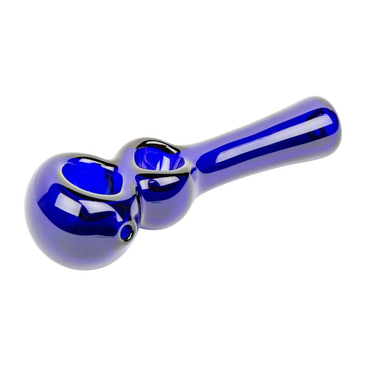 Red Eye Glass Twice Baked 4.5" Hand Pipe 4.5" / Blue Morden Vape SuperStore and Cannabis Manitoba Canada