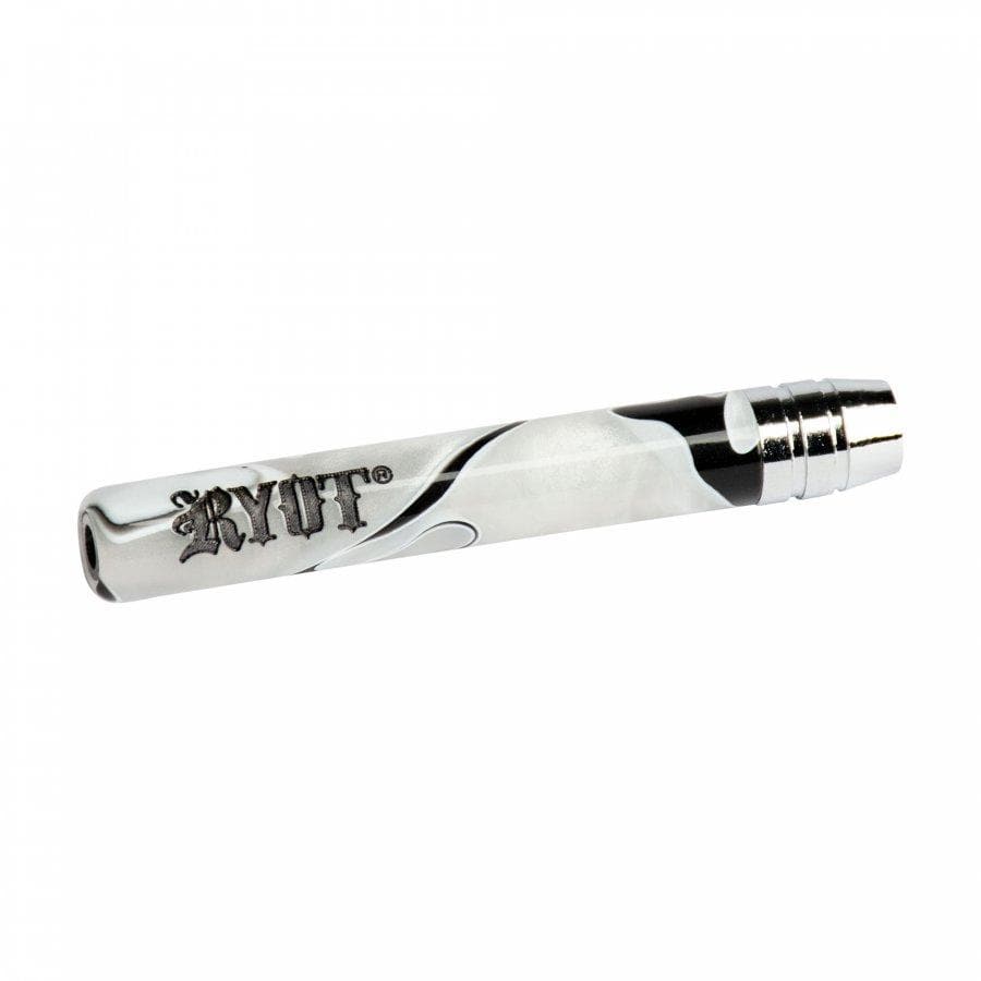 RYOT Acrylic One Hitter Bat-Small White Morden Vape SuperStore and Cannabis Manitoba Canada