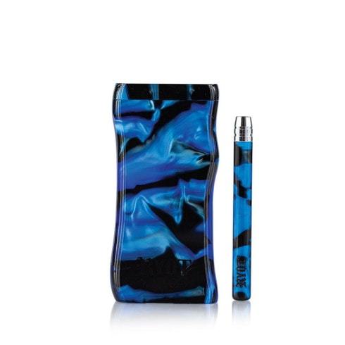 RYOT Acrylic Poker Dugout w/ Matching Bat-Large Blue & Black Morden Vape SuperStore and Cannabis Manitoba Canada