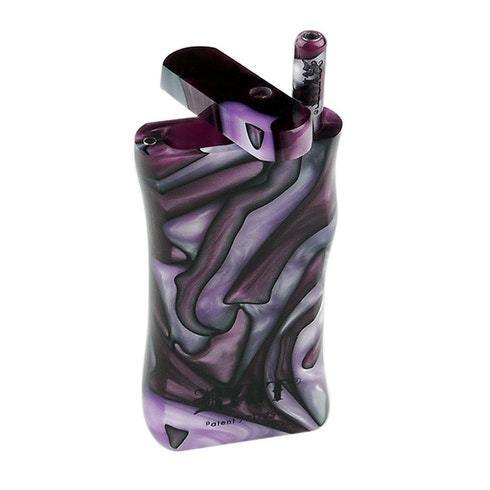 RYOT Acrylic Poker Dugout w/ Matching Bat-Large Purple & White Morden Vape SuperStore and Cannabis Manitoba Canada