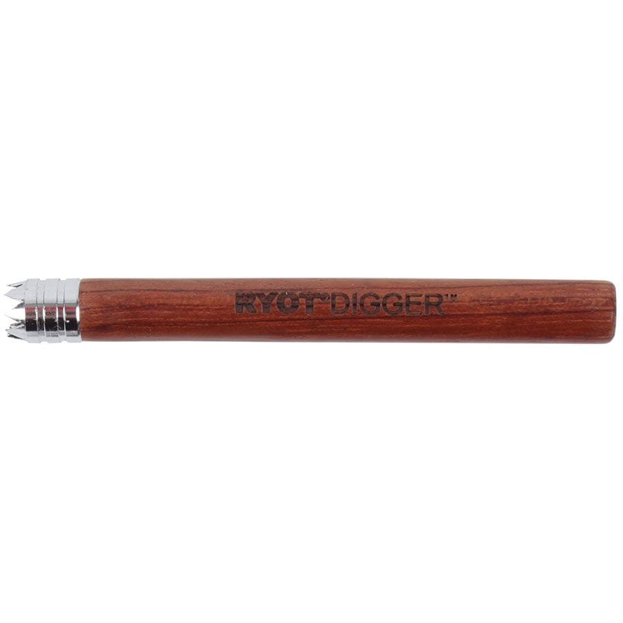 RYOT Wooden One Hitter w/ Digger Tip Rosewood Morden Vape SuperStore and Cannabis Manitoba Canada