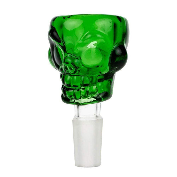 Skull Bowl Slide 18mm 18.8mm / Green Morden Vape SuperStore and Cannabis Manitoba Canada