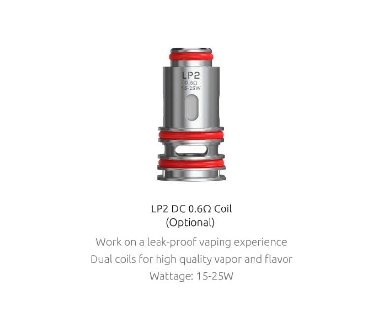 Smok LP2 Replacement Coils-5/pk LP2 DC 0.6ohm MTL Morden Vape SuperStore and Cannabis Manitoba Canada