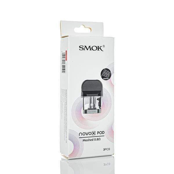 Smok Novo X Replacement Pods-3/pkg 0.8 Mesh Morden Vape SuperStore and Cannabis Manitoba Canada