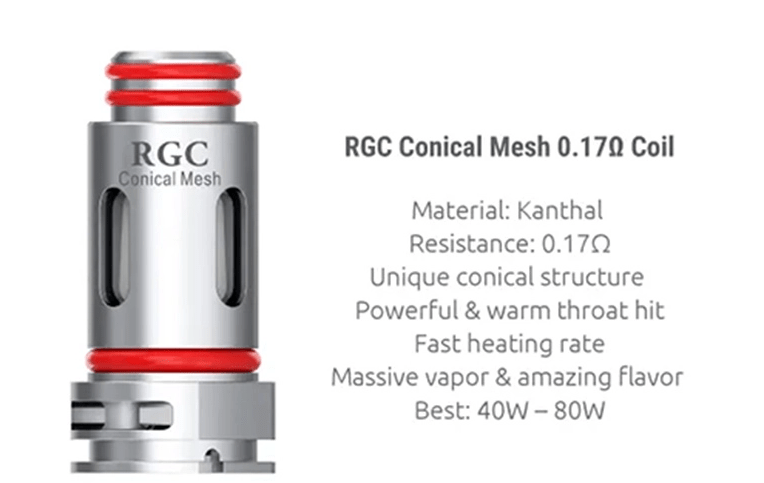 Smok RGC Conical Mesh Coils 5/pkg Morden Vape SuperStore and Cannabis Manitoba Canada